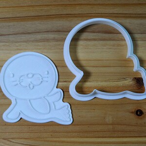 Cute Seal Cookie Cutter and Stamp Set image 4