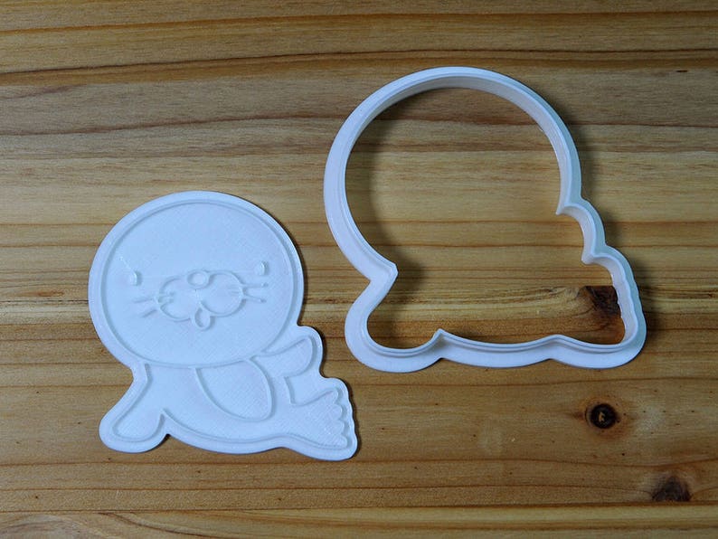 Cute Seal Cookie Cutter and Stamp Set image 4