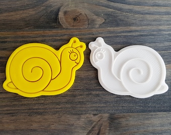 Cute Snail Cookie Cutter and Stamp
