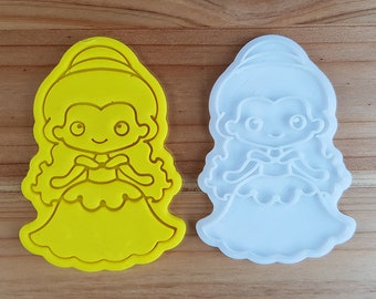 The Beauty (Beauty and Beast)  Cookie Cutter and Stamp / Princess Cookie Cutter