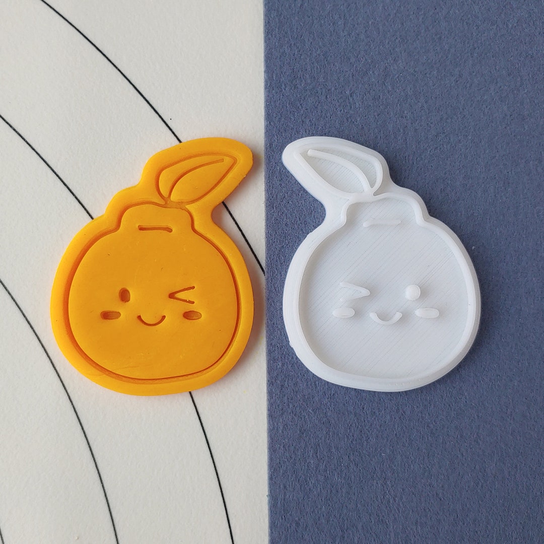 Winking Korean Mandarin Cookie Cutter Stamp 2 PCS Etsy