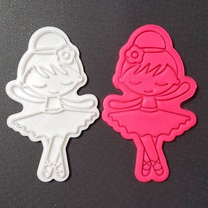 Dancing Ballerina Cookie Cutter and Stamp image 1