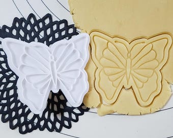 Yellow Swallowtail Butterfly Cookie  Cutter and Stamp