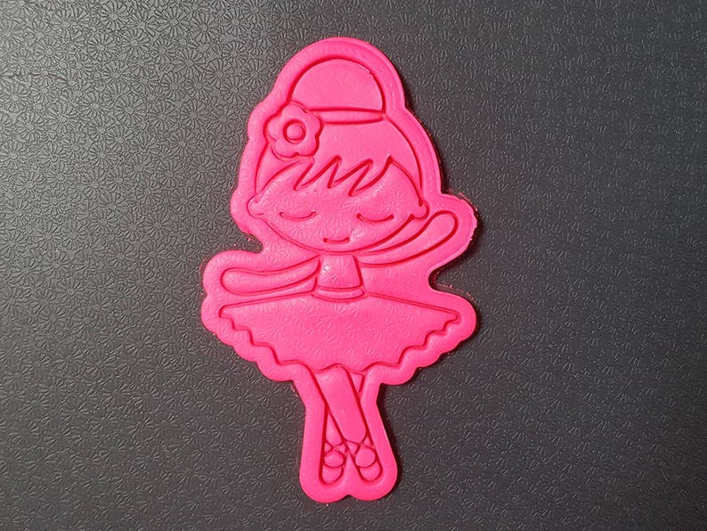 Dancing Ballerina Cookie Cutter and Stamp Etsy