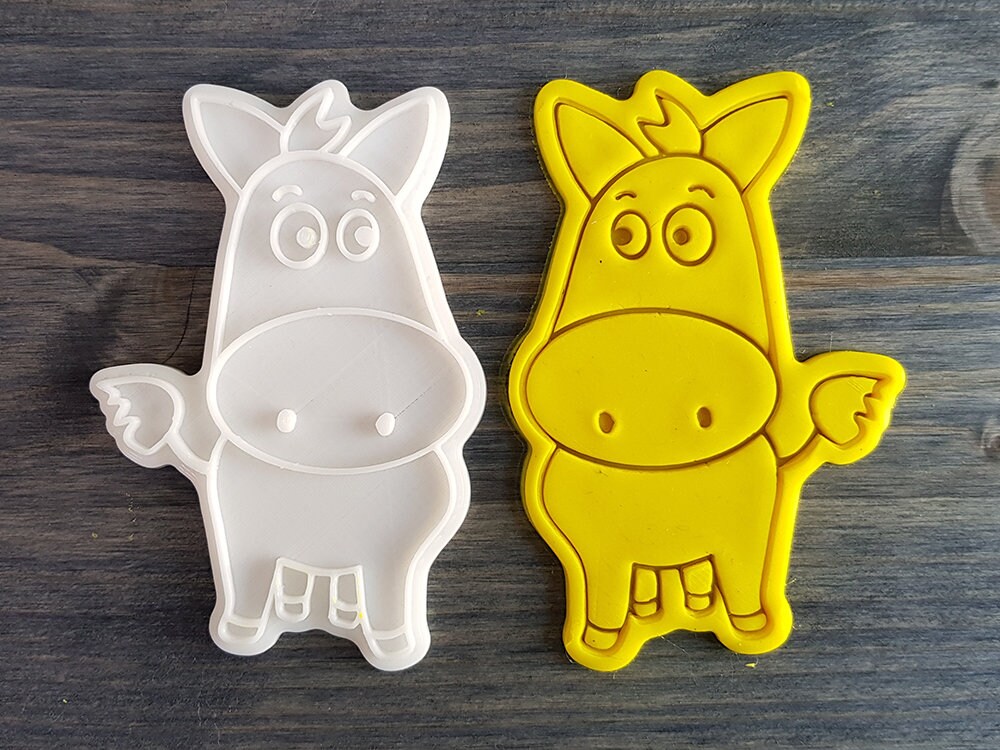 Donkey Cookie Cutter and Stamp Etsy UK