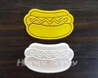 Hotdog Cookie Cutter and Stamp