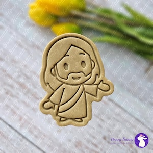 Jesus 02 Tagliabiscotti e Stampo per Biscotti Goffratore Fondente