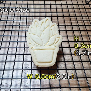 Cookie Cutter and Stamp Succulent Santorini / Succulent Cookie Cutter / Cactus Cookie Cutter image 2