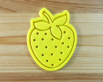 Strawberry Cookie Cutter and Stamp