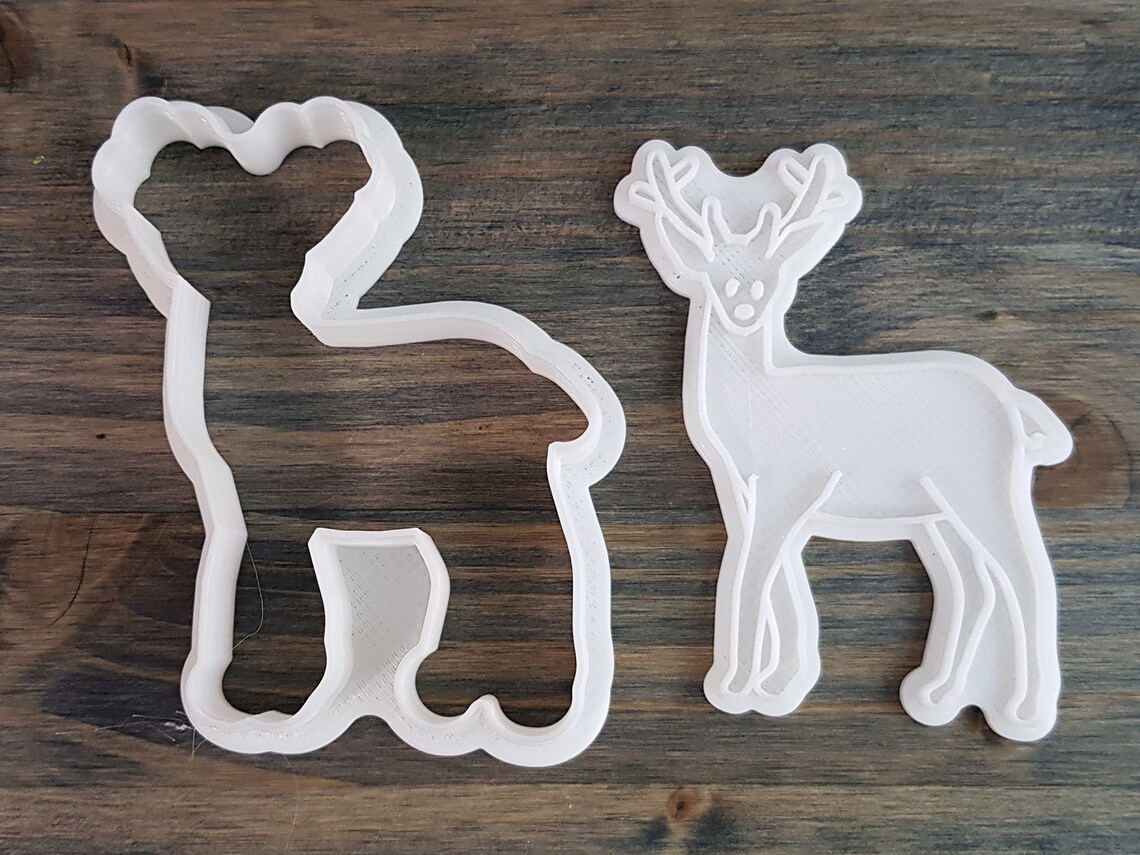 Beautiful Deer Cookie Cutter and Stamp | Etsy