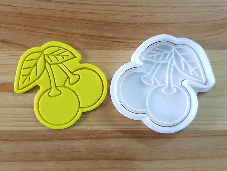 Cherry Cookie Cutter and Stamp Etsy
