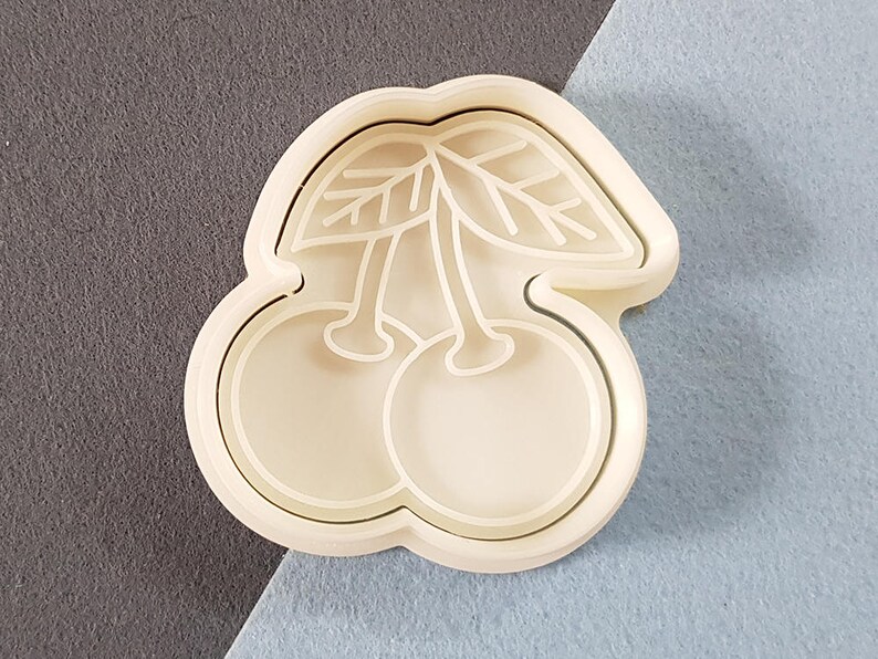 Cherry Cookie Cutter and Stamp Etsy