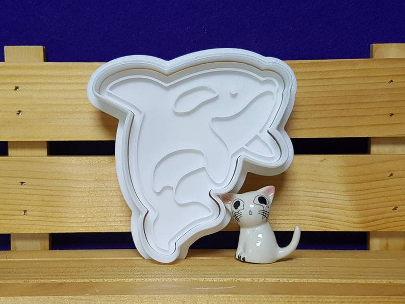 Killer Whale Cookie Cutter and Stamp image 3