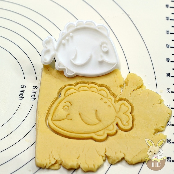 Cute Fish Cookie Cutter and Stamp