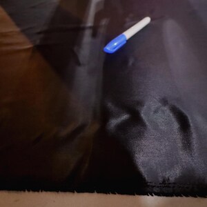 Black Lightweight Satin Lining Fabric – 44" Wide x 2.50 Yards