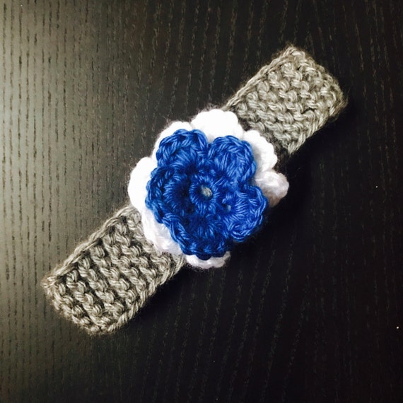 Dallas Cowboys Baby Girl Headband With Crochet Flower Perfect For Shower Gift Kids