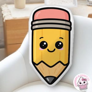 Pencil Shaped Pillow – Cute Teacher Gift, Back to School Decor