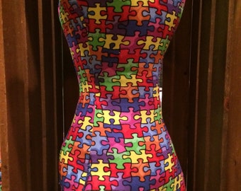 Autism Awareness bone pillow