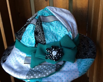 Girl's XL Patchwork Sun Hat