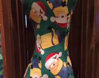 Minions Christmas bone pillow