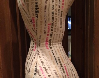 Love a Soldier bone pillow