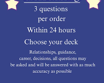 3 Questions Tarot Reading