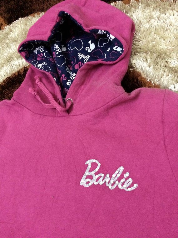 Vintage! 90s Barbie Hoodie| Pink Color| Sweater Ba