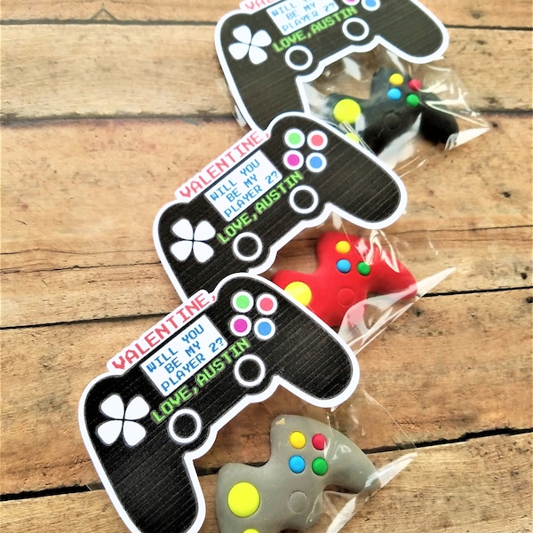 Gamer Valentines, School Valentines, Video Game Valentines, Valentines for Boys, Non Candy Valentines, Candy Alernative Class Valentines