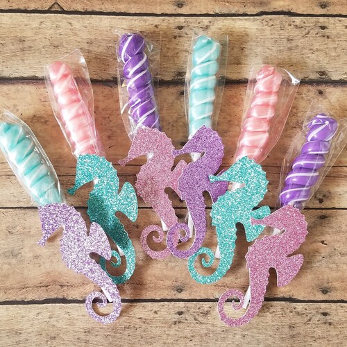 Mermaid Party Favors Under The Sea Party Favors Seahorse Etsy