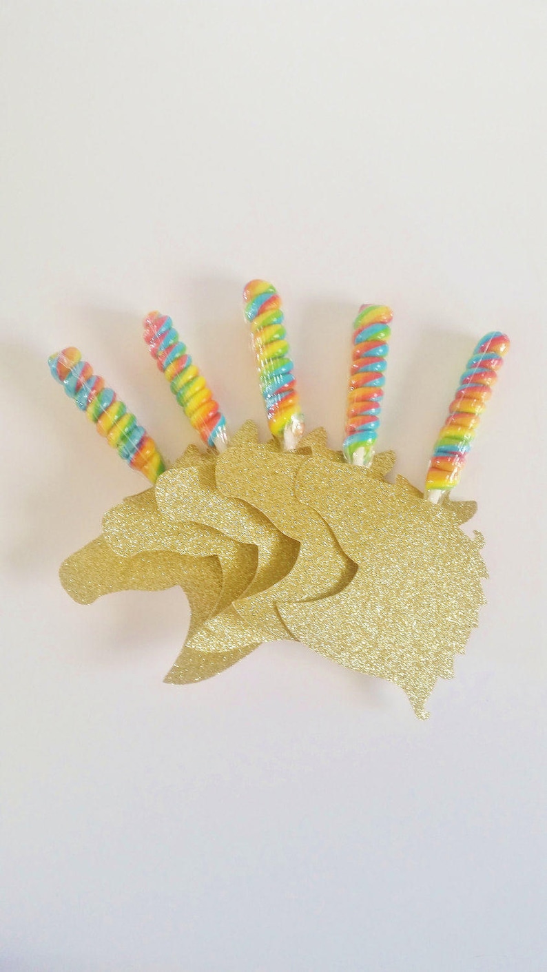 Unicorn Party Favors For Girls Lollipop Unicorn Birthday Etsy