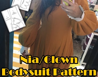 Nia | Clown Bodysuit Pattern + Write-Up