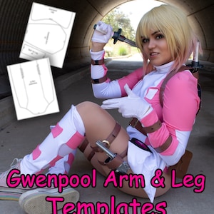 Gwen pool Leg and Arm Armor Template