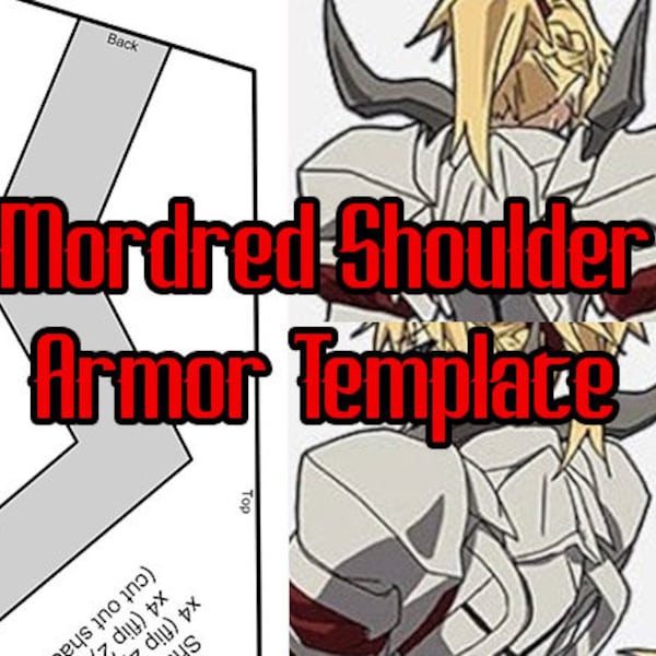 Mordred Shoulder & Arm Armor Template