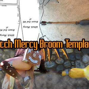 Witch Mercy Broom Template