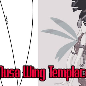 Musical Fairy Wings Template