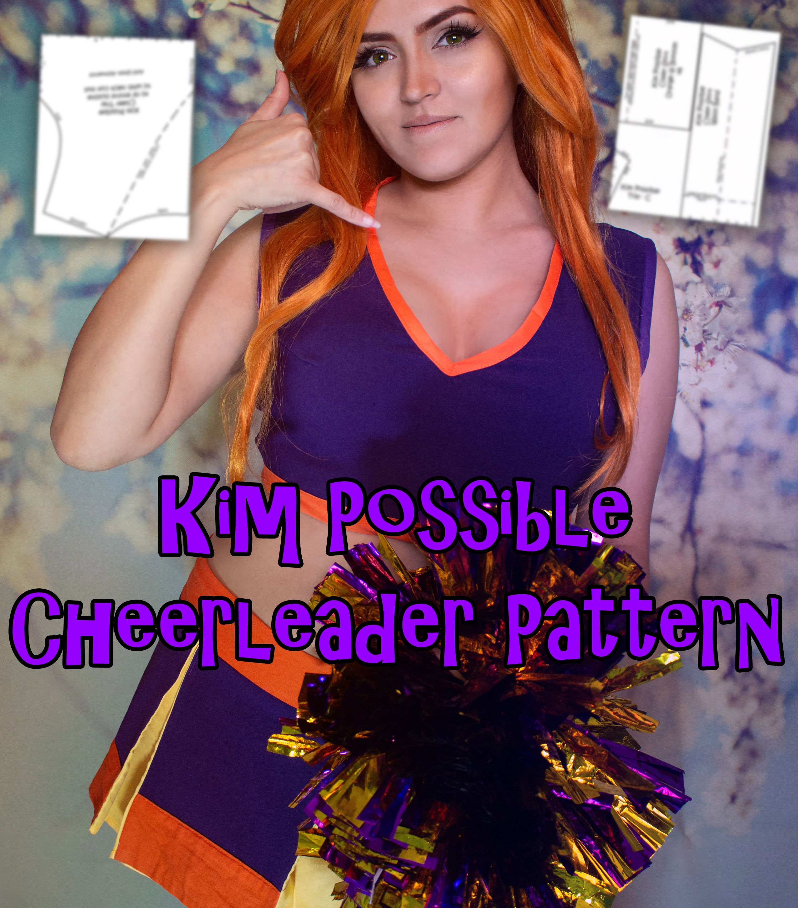 Details about   Kim Possible Cheerleader uniform Cosplay Costume custom 