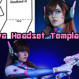 Gamer Hana / Auriculares / Plantilla de cosplay