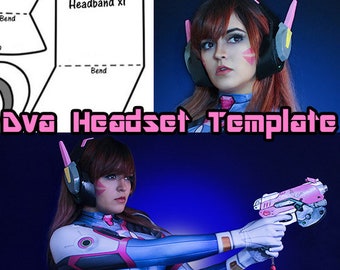 Gamer Hana / Auriculares / Plantilla de cosplay