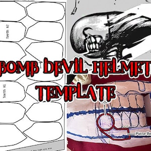 Bomb Devil Helmet Template