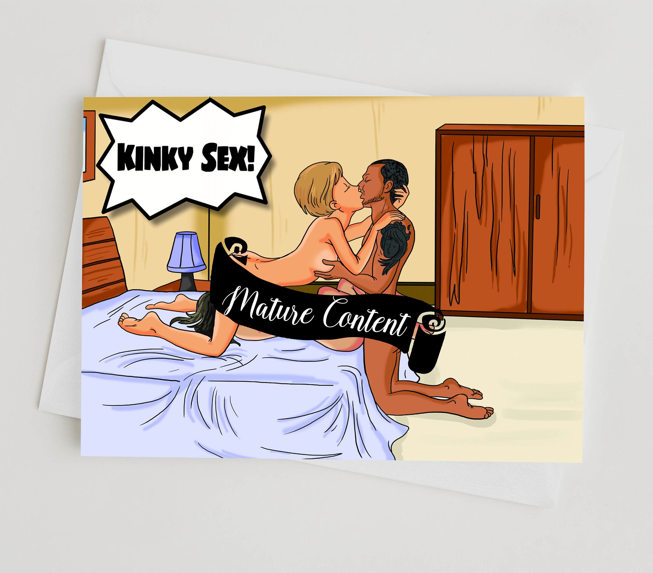 KINKY SEX Naughty Greeting Card Humor Anniversary Card