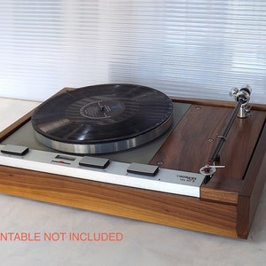 PLINTH for Thorens TD-125 Long Base / Custom walnut wood plinth for Thorens TD-125 turntable Long Base