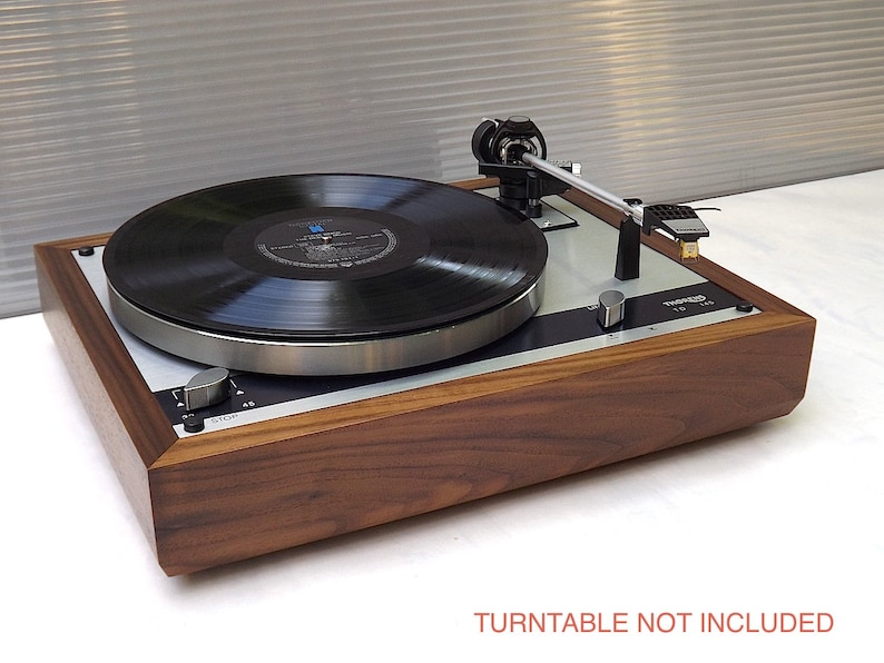 Walnut wood PLINTH for Thorens TD-145 / 160 turntable series image 5