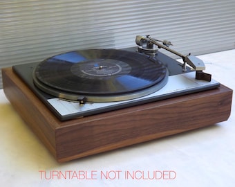 Walnotenhouten PLINT voor Lenco L-75 / L-78 draaitafelseries