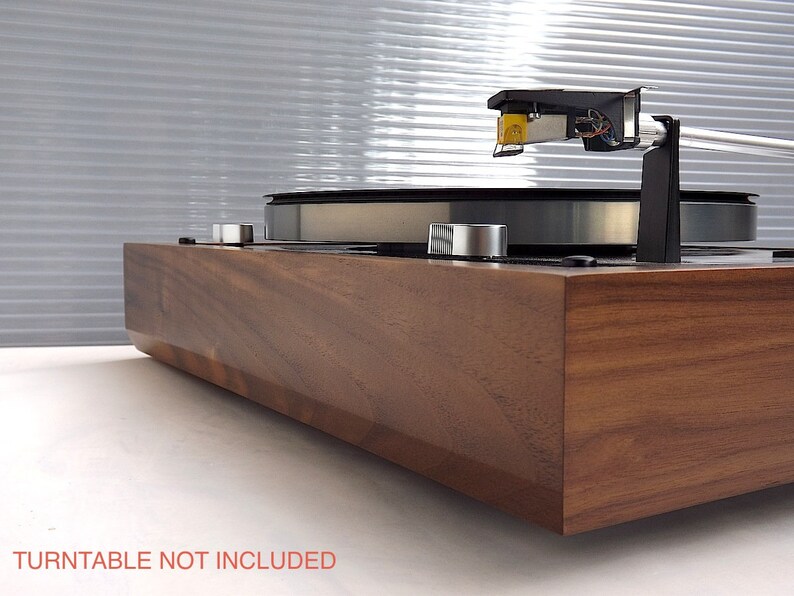 Walnut wood PLINTH for Thorens TD-145 / 160 turntable series image 4