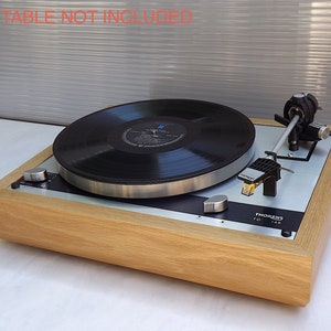 Oak wood PLINTH for Thorens TD-160 / 145 turntable series / Custom turntable wood plinth