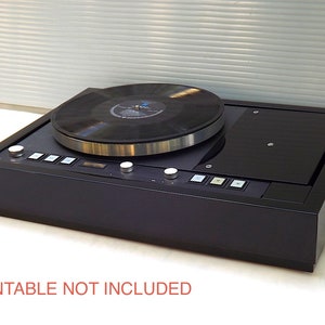 Long Base Plinth for Thorens TD-126 satin black  / Custom Long Base  plinth for Thorens TD-126 LB turntable ( for 12&quot; tonearm )