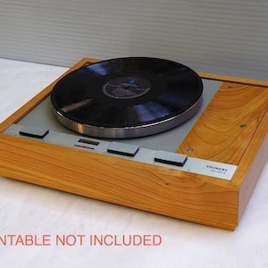 PLINTH for Thorens TD-125 - solid cherry wood / Custom cherry wood plinth for Thorens TD-125 turntable