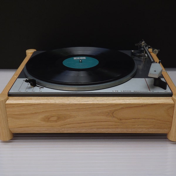 Ash wood PLINTH for Lenco L-75 / L-78 turntable series