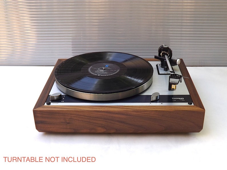 Walnut wood PLINTH for Thorens TD-145 / 160 turntable series image 2