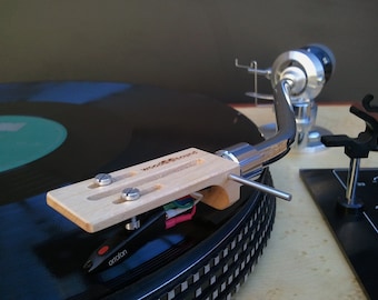 Maple wood headshell whith SME connector  / custom phono headshell cartridge for turntables